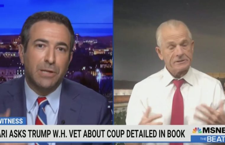 El presentador de MSNBC y asesor de Trump, Peter Navarro Spar, en una entrevista de Bonkers sobre un intento de golpe