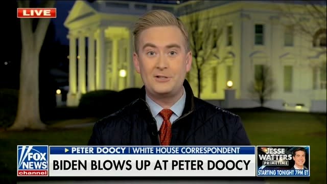Joe Biden llama al reportero de Fox News Peter Doocy un ‘estúpido hijo de puta’