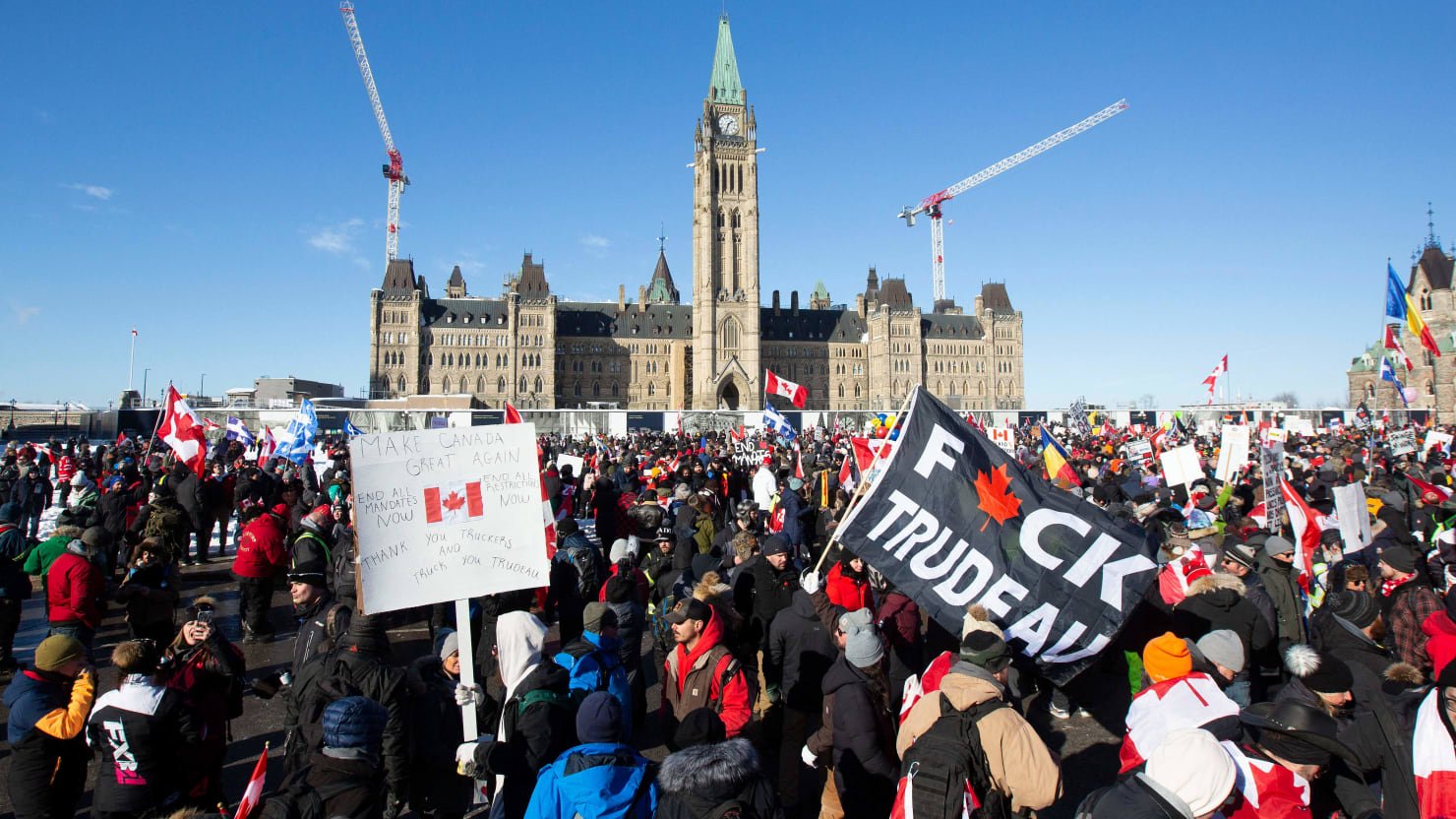La respuesta antivacunas de Canadá al 6 de enero es un bloqueo indefinido de Ottawa