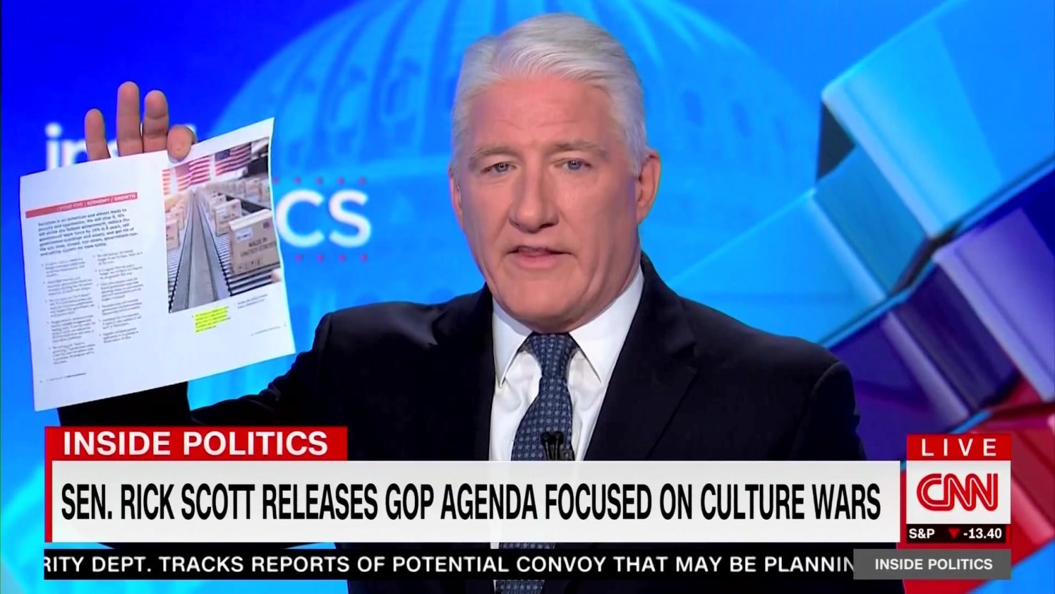 ‘La lectura es fundamental’: el presentador de CNN se burla de Rick Scott por mentir sobre su propio plan