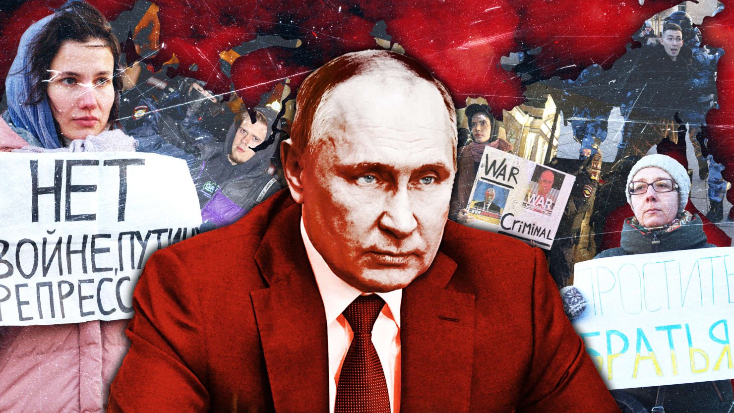 La represión de pánico de Putin en casa muestra que está saliendo