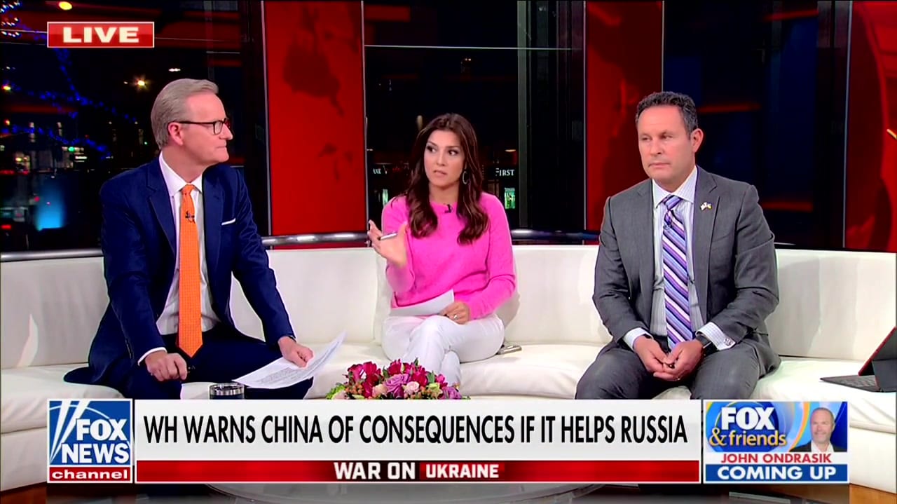 Brian Kilmeade de Fox cierra al coanfitrión por decir que Estados Unidos ‘provocó’ a Rusia