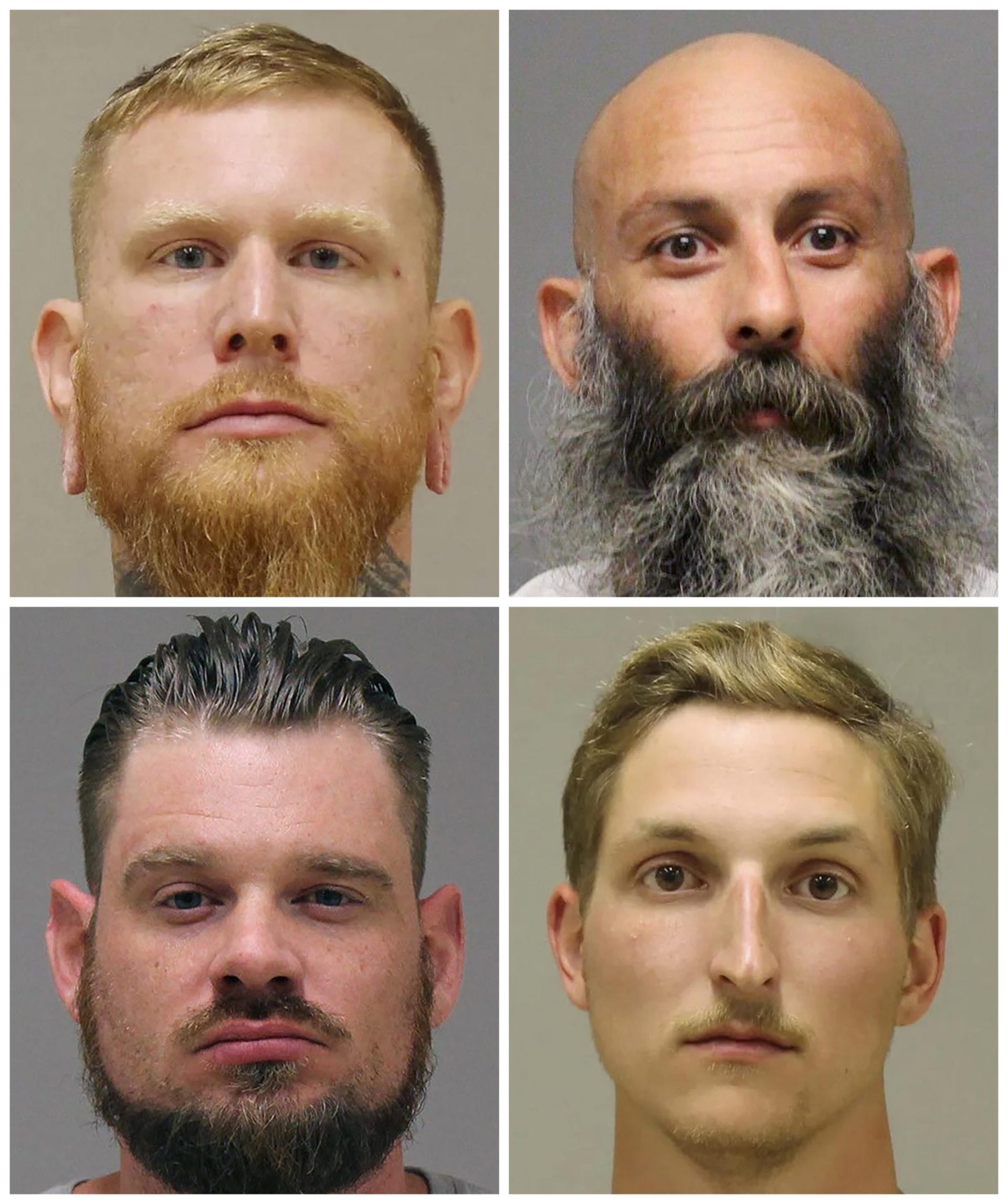 Instantáneas de 4 hombres acusados ​​en complot de secuestro de Whitmer