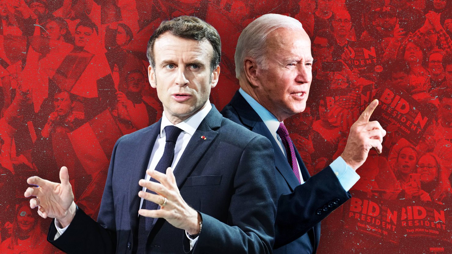Emmanuel Macron y Joe Biden tienen el mismo problema: hacer que la izquierda vote