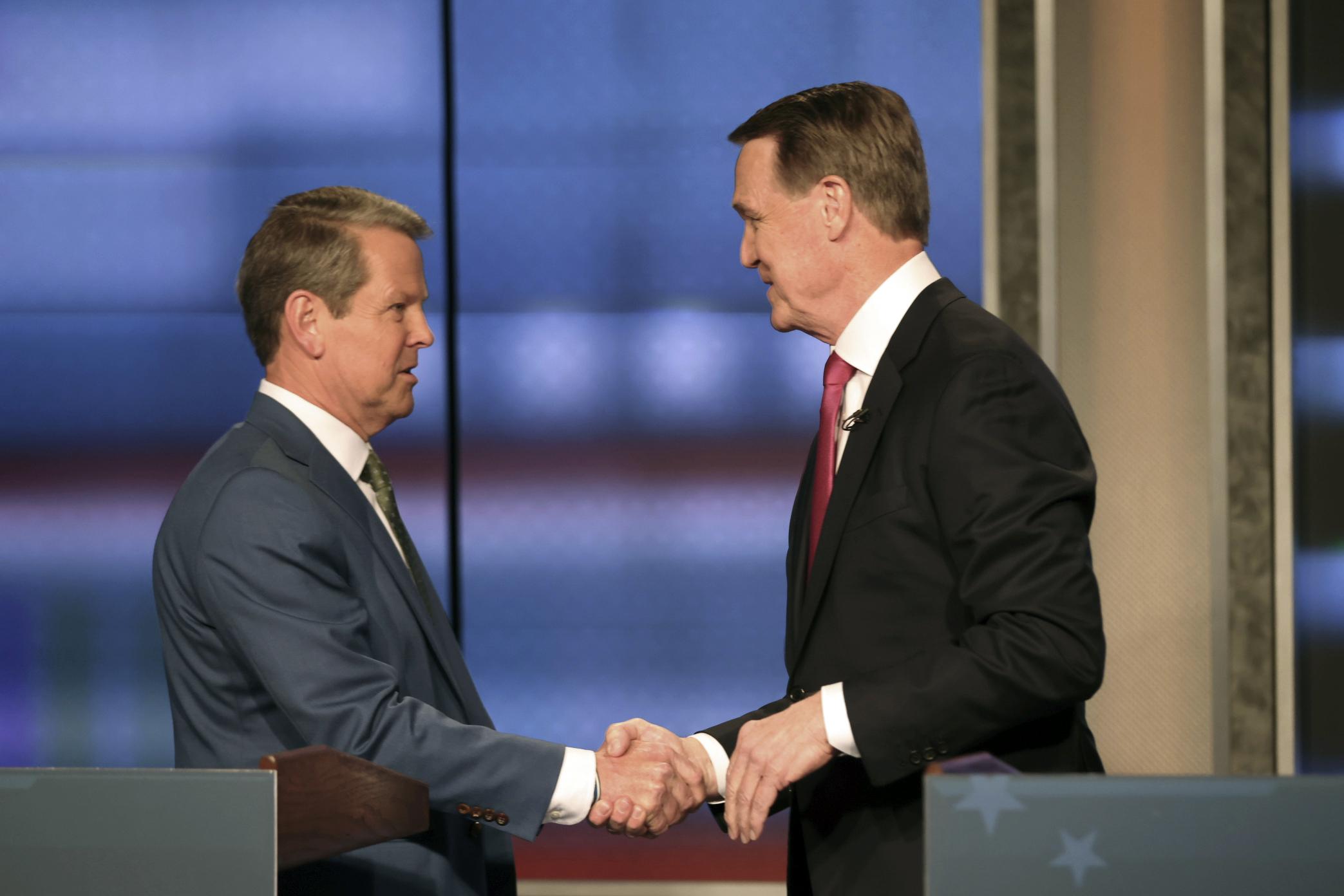 Kemp y Perdue de Georgia chocan por las elecciones en el debate