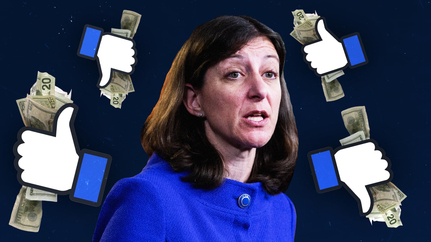 Esta demócrata puede odiar Facebook, pero su cartera de acciones no