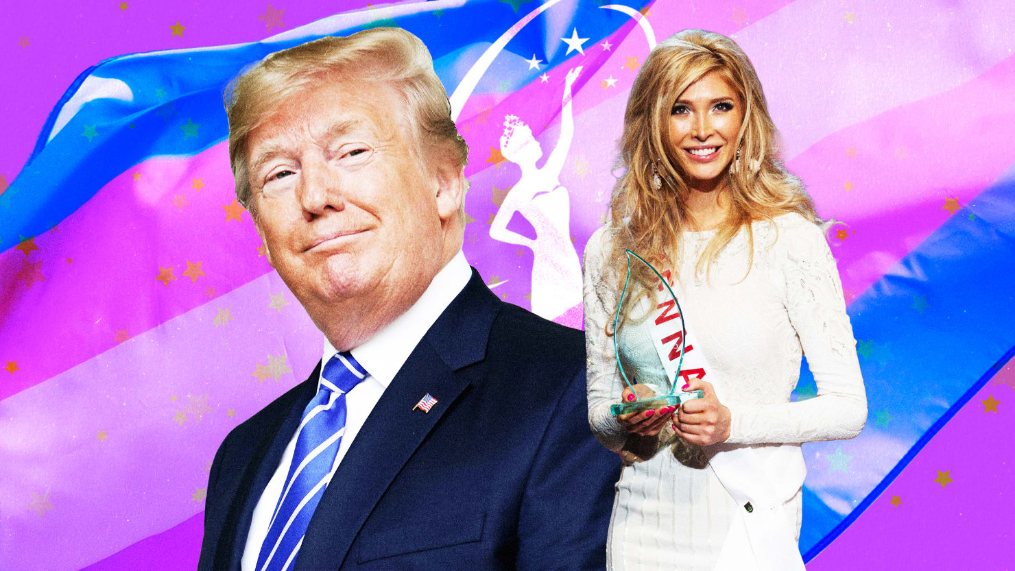 Trump respaldó a la reina de la belleza trans antes de volverse completamente fóbico