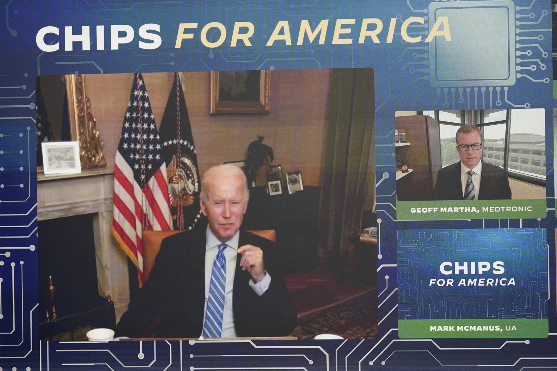 Biden presiona caso de chips de computadora antes de la votación del Senado