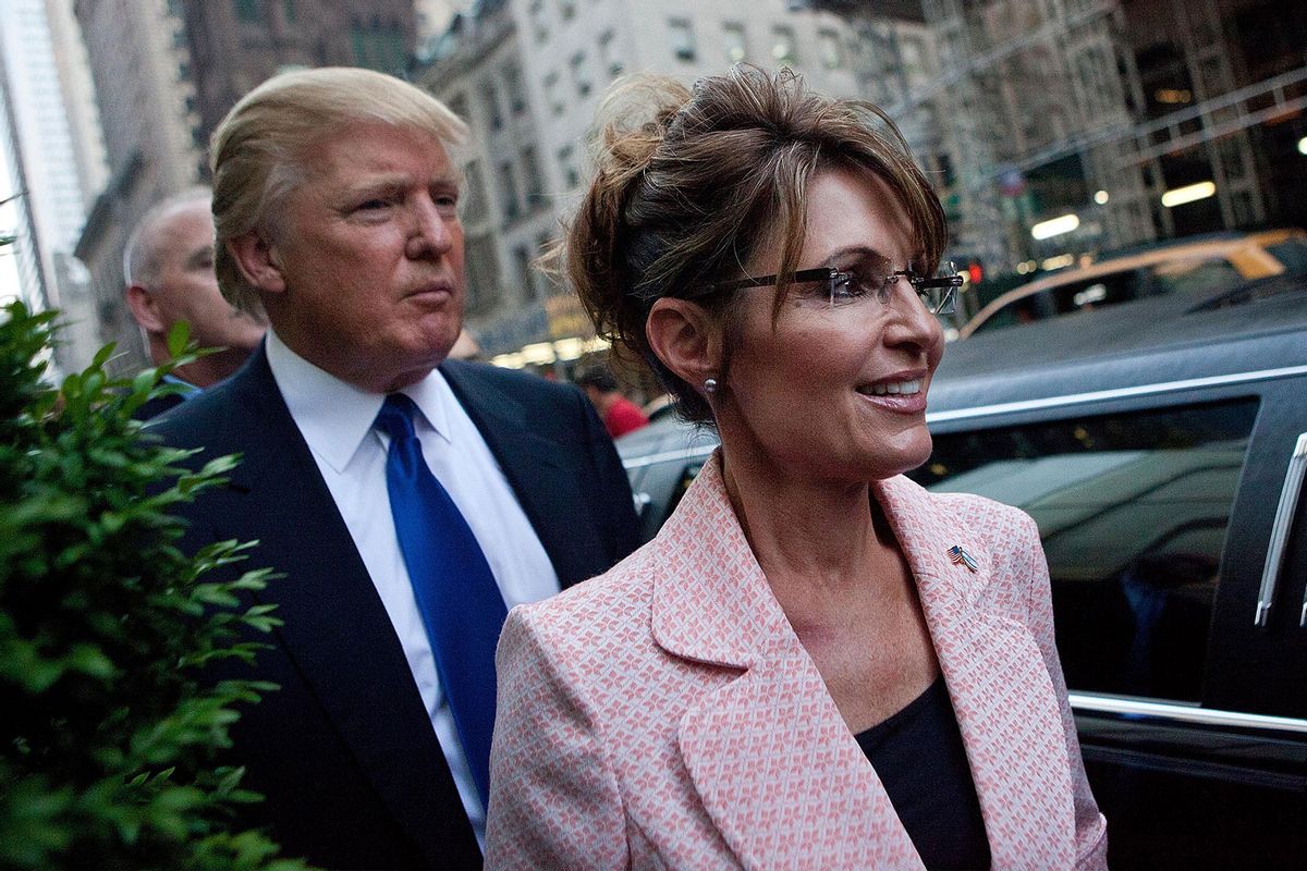 Trump ridiculizado por la alianza con Sarah Palin