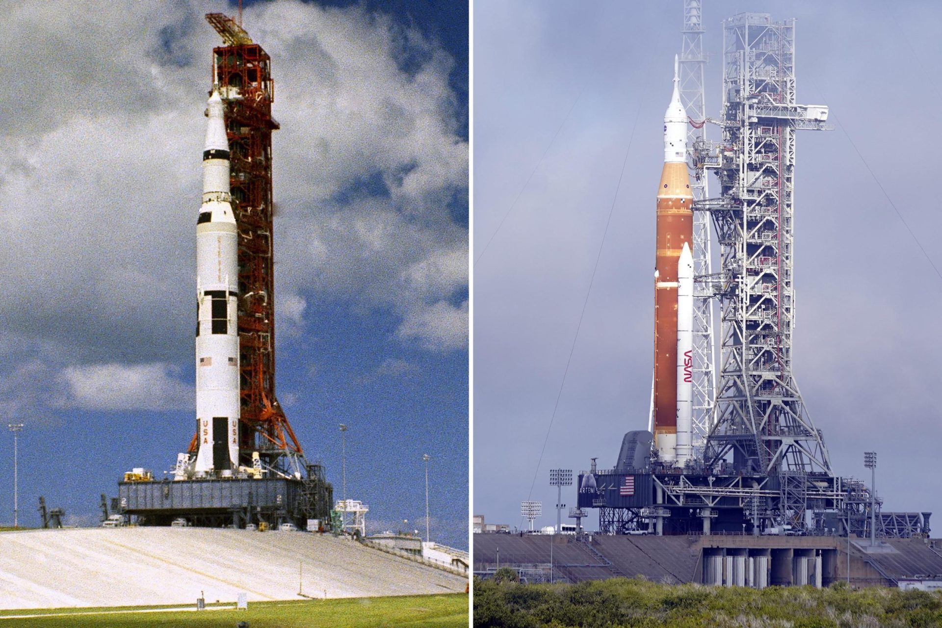 EXPLICACIÓN: La NASA prueba un nuevo cohete lunar, 50 años después del Apolo