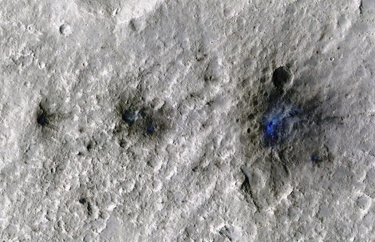 El módulo de aterrizaje en Marte de la NASA capta el impacto de 4 rocas espaciales