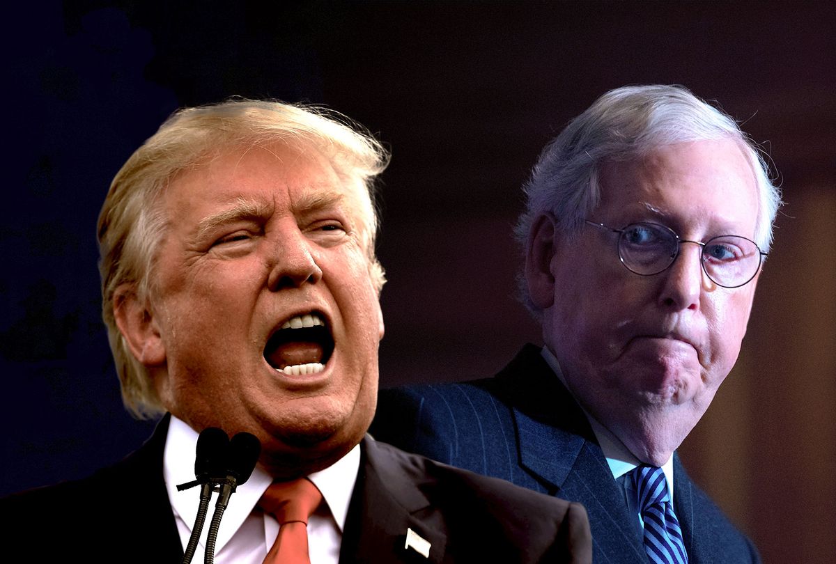 El señor de la guerra político Trump ahora apunta a sus enemigos, y Mitch es el primero en la lista