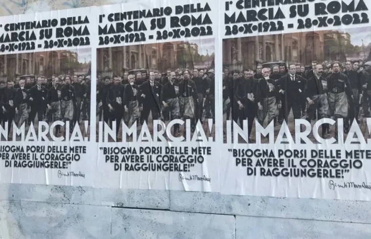Roma inundada de imágenes fascistas en el primer fin de semana completo de Meloni en el poder