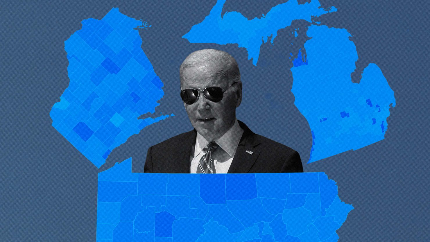 La batalla más grande de Biden para 2024 es mantener intacta la ‘pared azul’