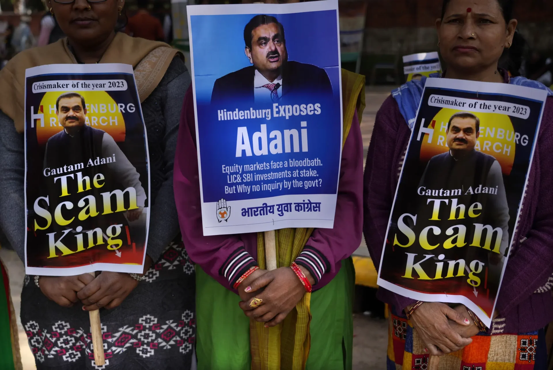Los problemas de Adani provocan protestas cuando la agitación bursátil se vuelve política
