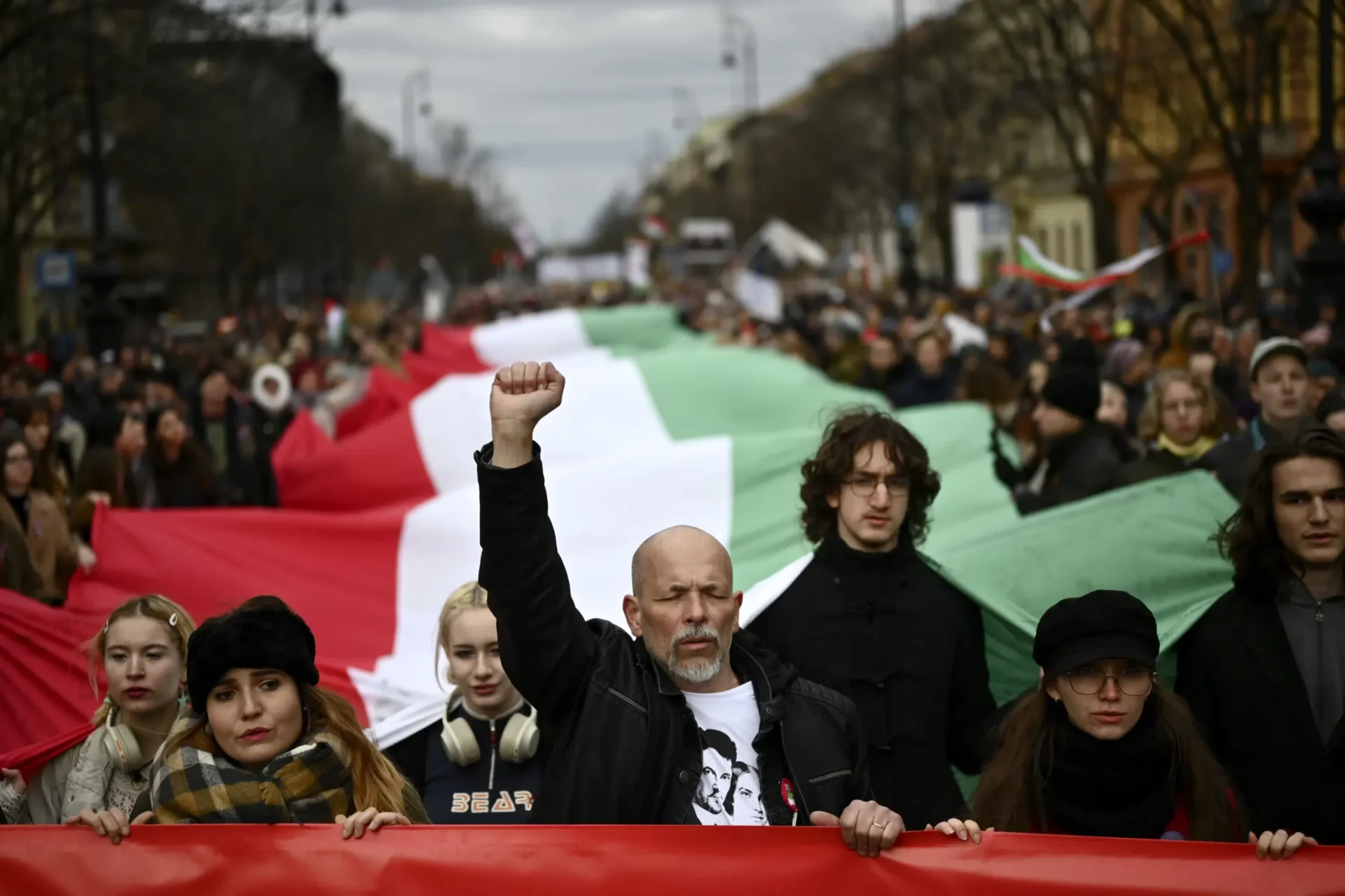 Los estudiantes piden una reforma educativa en una marcha de protesta en Hungría
