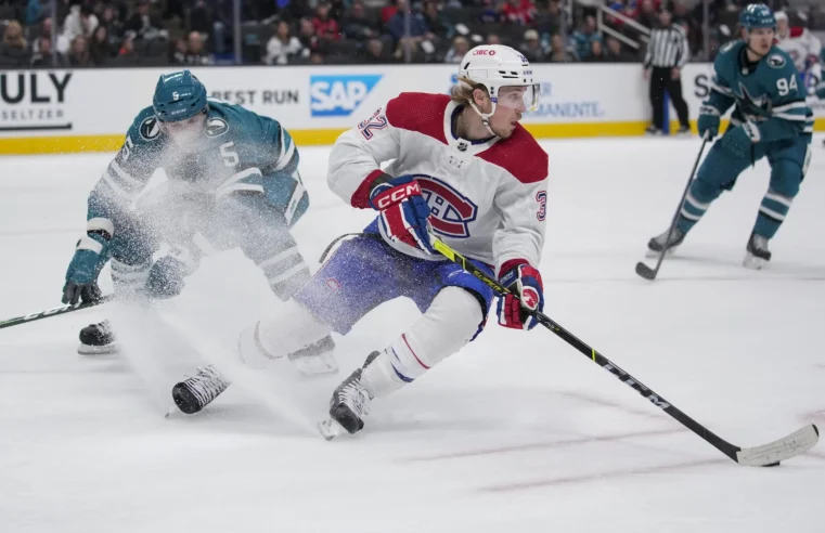 Ylonen marca el gol de la victoria en el 3er gol, los Canadiens vencen a los Sharks 3-1