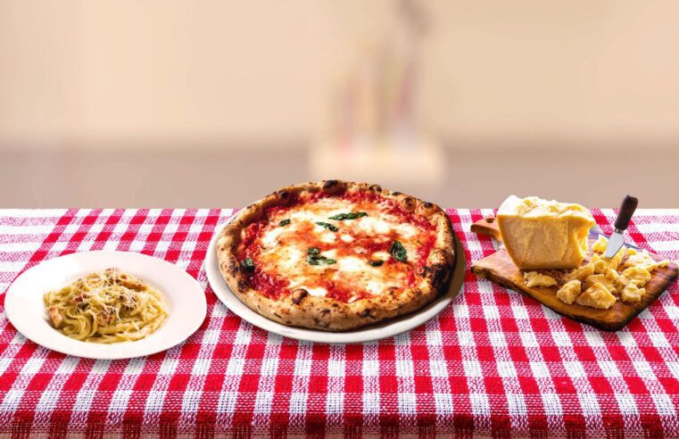 La pasta, el pannetone, el parmegiano y la pizza son obviamente italianos.  .  .  ¿bien?