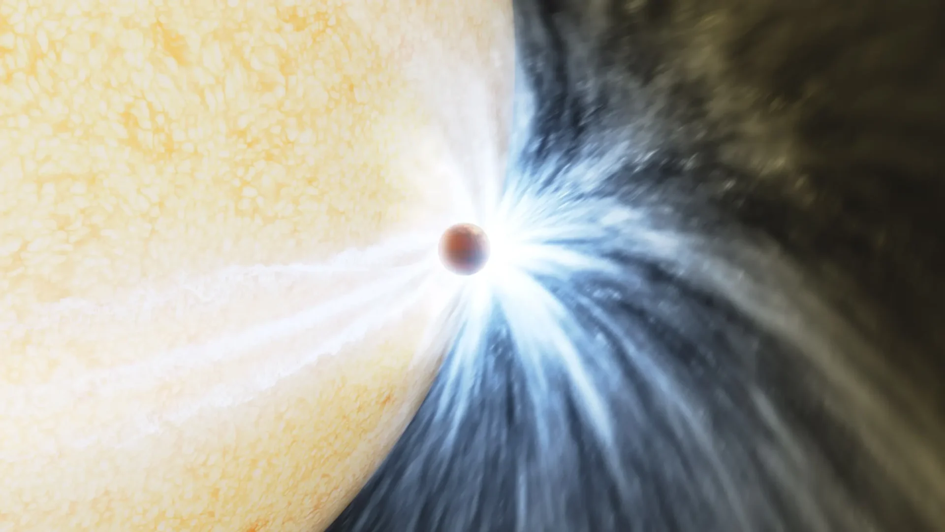 En una primicia galáctica, una estrella se traga un planeta de un solo trago