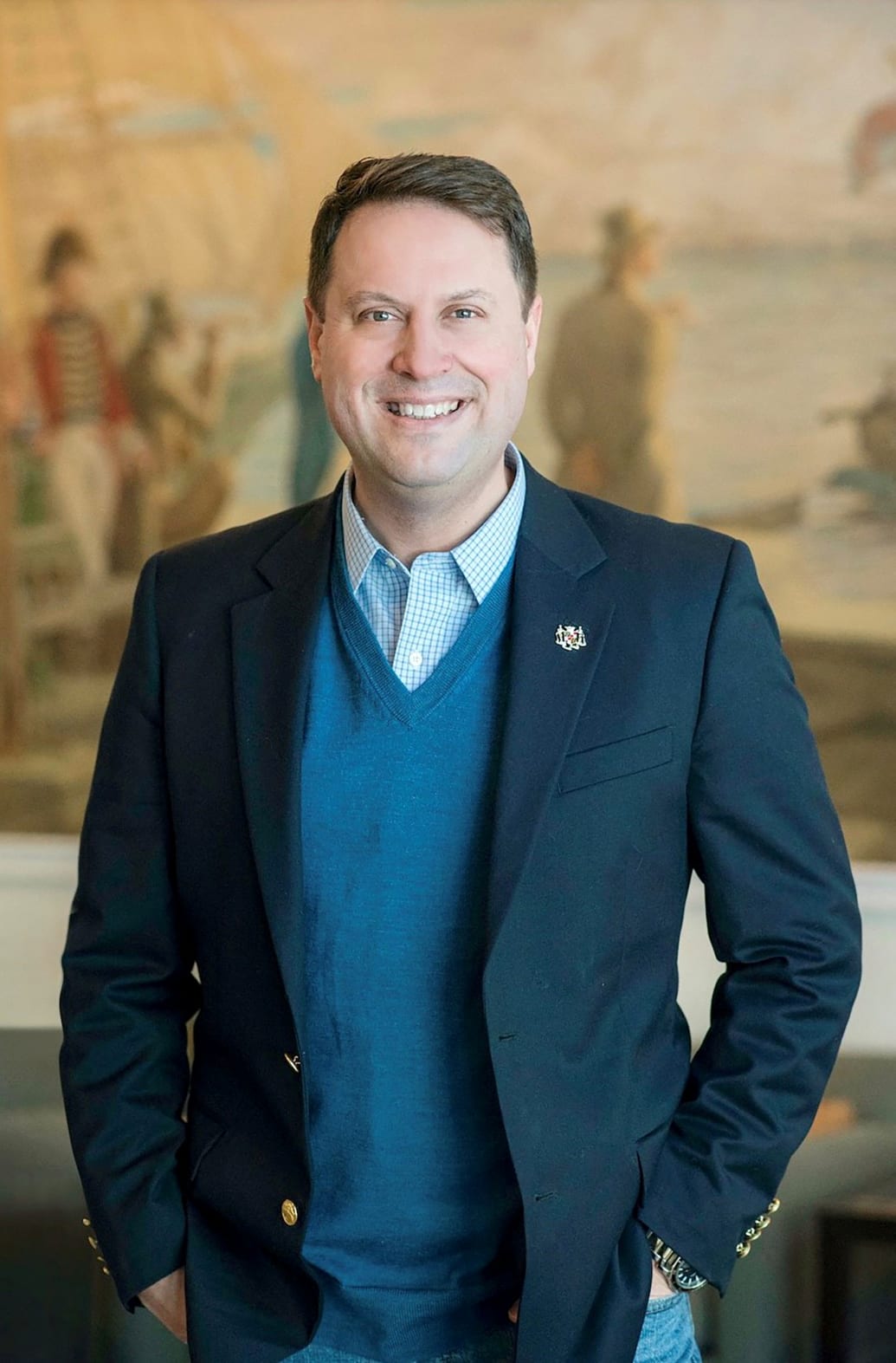 Dan Cox, candidato a gobernador de Maryland, que se presenta a las elecciones intermedias de EE. UU. de 2022, aparece en una foto sin fecha.