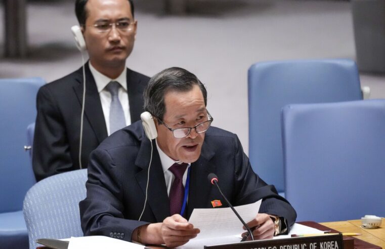 El embajador de Corea del Norte culpa a Estados Unidos de las tensiones regionales en una rara aparición en el Consejo de Seguridad de la ONU