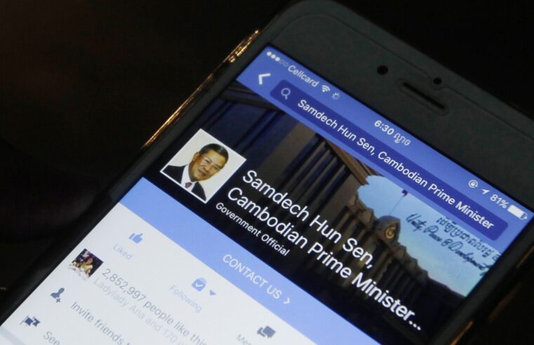 El líder de Camboya regresa a Facebook semanas después de una amarga ruptura con la plataforma